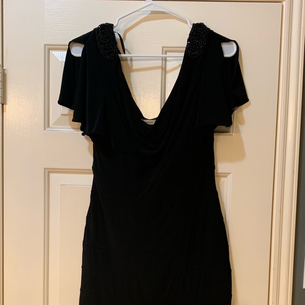 Jackie Jon black cocktail dress